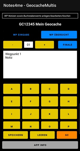 Notes4me-GeocacheMultis, v1.00