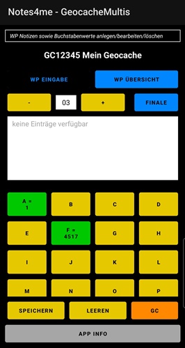 Notes4me-GeocacheMultis, v1.00
