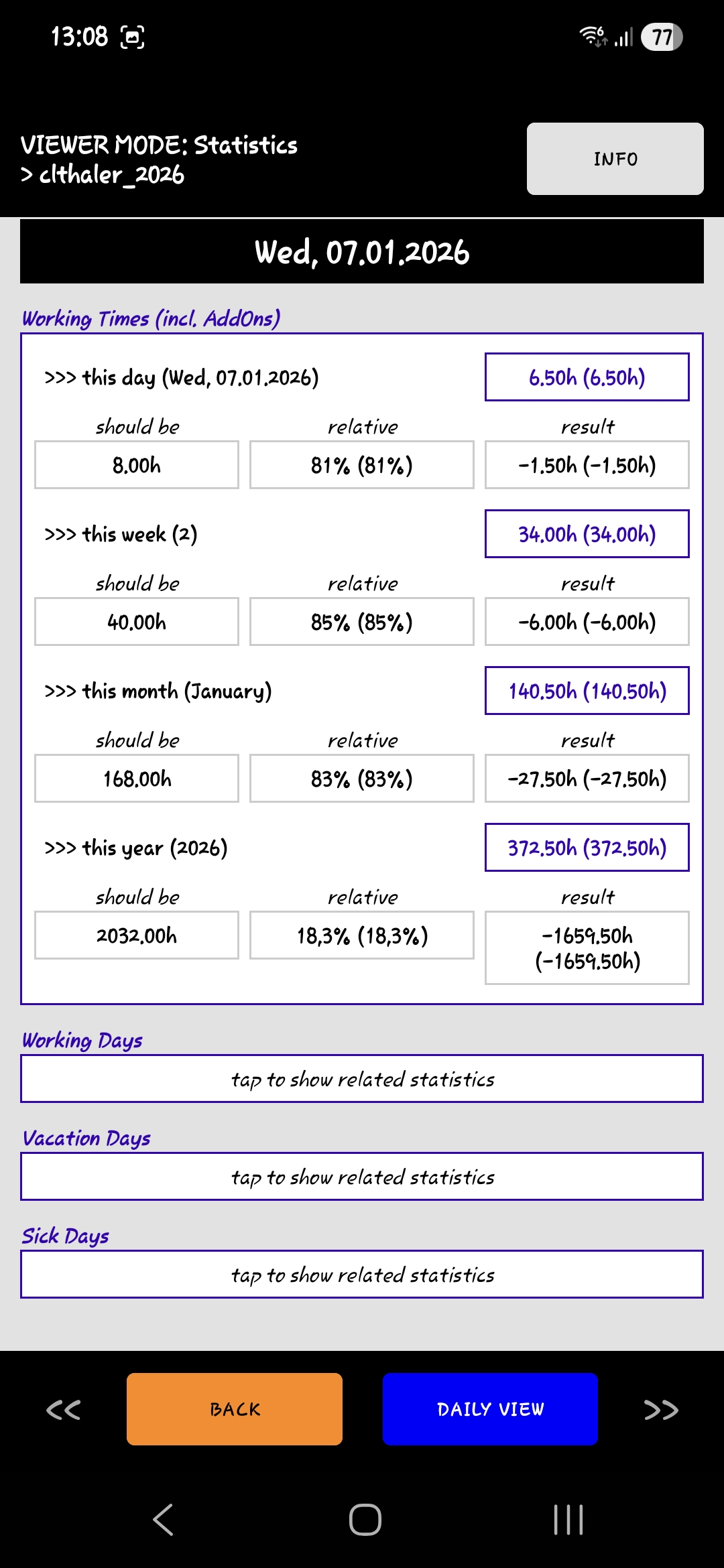 Notes4me-WorkingHours, v5.31