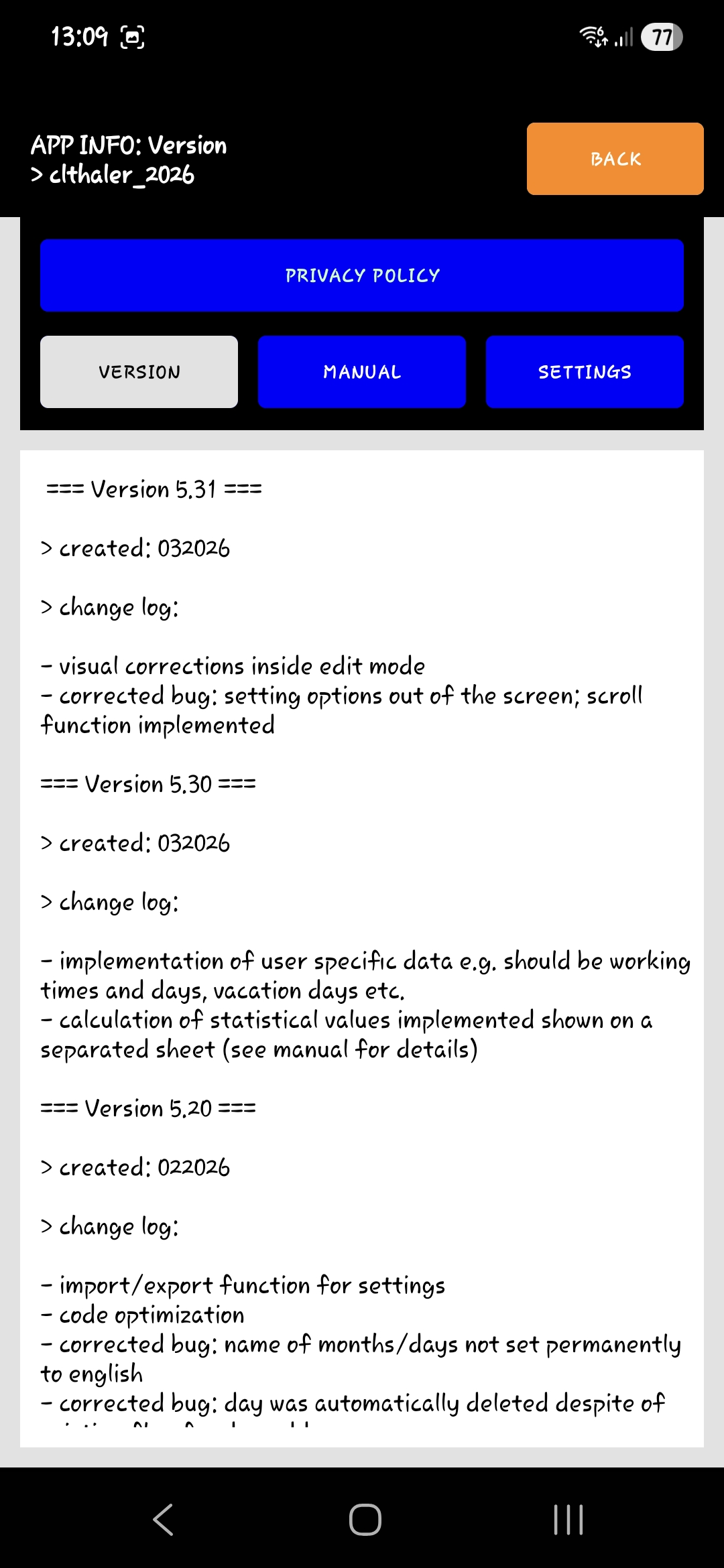 Notes4me-WorkingHours, v5.31